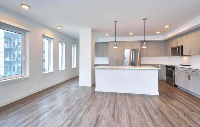 Living Room with Hard Surface Flooring