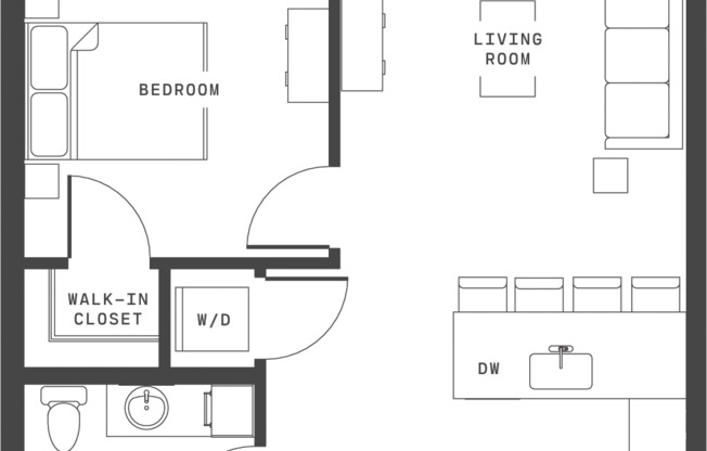 1 bed, 1 bath, 696 sqft, $2,690, Unit 4234