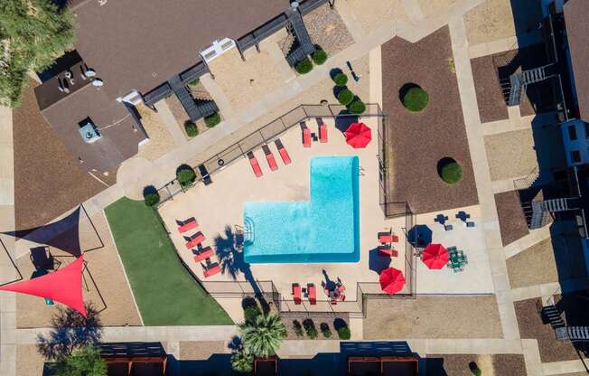 Swimming Pool Aerial View