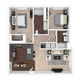 2 beds, 2 baths, 1,023 sqft, $1,464