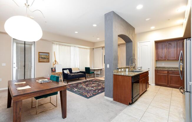 Partially Furnished Condo | Gourmet Kitchen, Pool & Fitness Center | 6-Month Lease Available