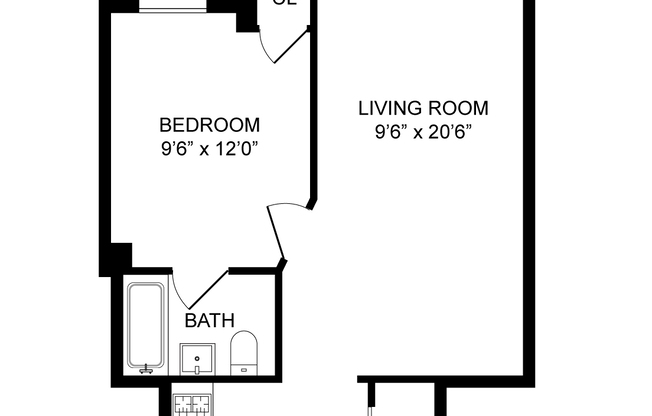 1 bed, 1 bath, $5,000, Unit 3N