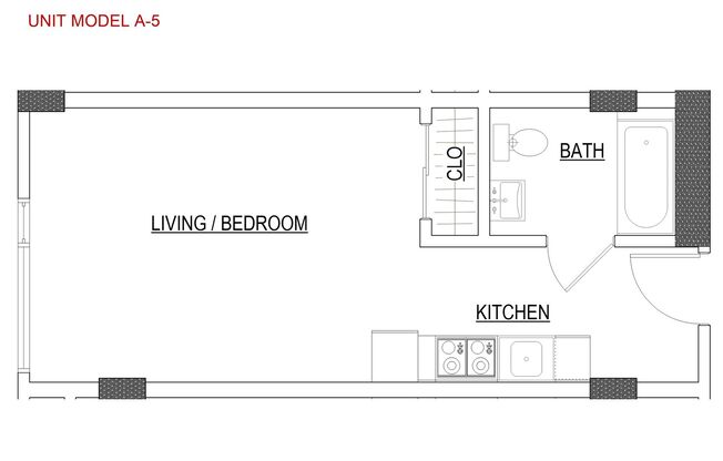 Studio, 1 bath, 370 sqft, $2,195, Unit 345 6th St, Unit 903