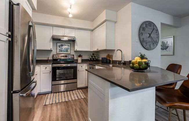 Park in Bellevue Apartments Model Kitchen