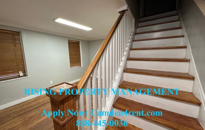 End unit 2 bedroom 1 bathroom home located in the historic Fairview section of Camden with Parking in rear.