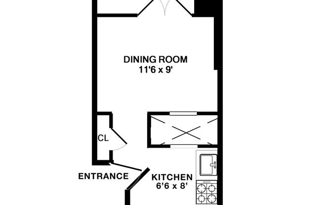 1 bed, 1 bath, $2,695, Unit D1