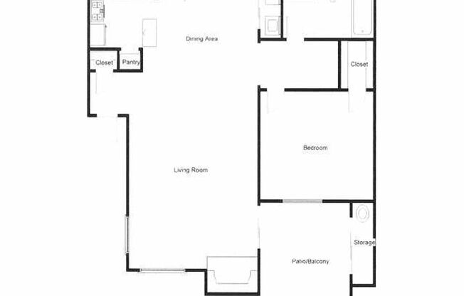 1 bed, 1 bath, 650 sqft, $1,495, Unit 222