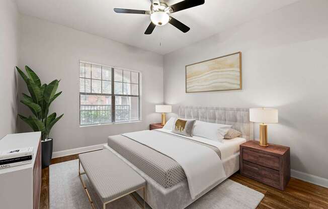 Bedroom at Crogman School Lofts, Atlanta GA 30315