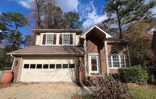 Stunning 3BD, 2.5BA North Raleigh Home with a 2-Car Garage and Fenced Yard