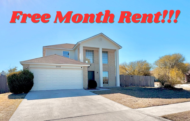 NEW to the Market & FREE ONE MONTH RENT!!!!! - 3 Bed, 2.5 Bath, 2 Car Garage!