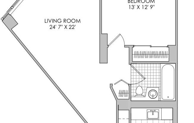 1 bed, 1 bath, $4,390, Unit 1107