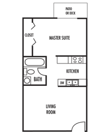 1 bed, 1 bath, 512 sqft, $1,180