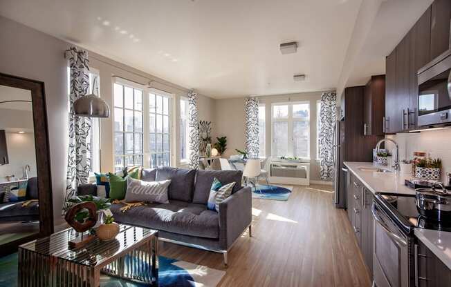 North Hollow Apartments Model Living Room