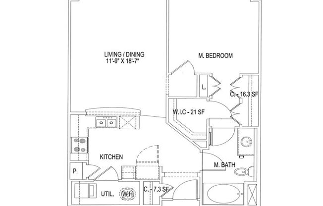 1 bed, 1 bath, 785 sqft, $1,475, Unit 00 - 800328