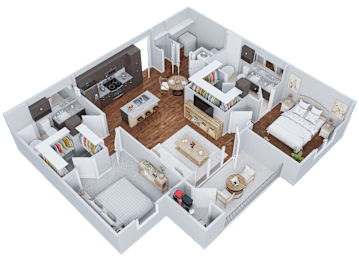 2 beds, 2 baths, 997 sqft, $3,785