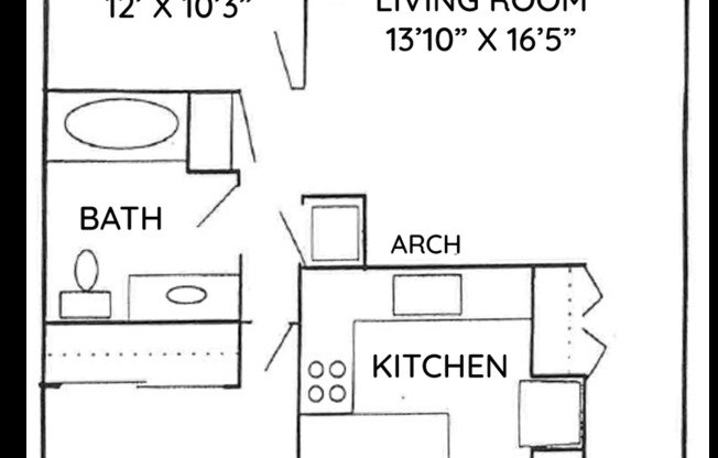 2 beds, 1 bath, 860 sqft, $1,399, Unit A102