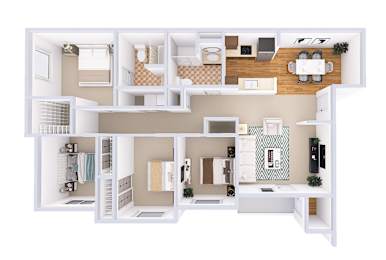 4 beds, 2 baths, 1,244 sqft, $2,396