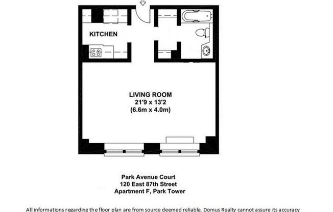 Studio, 1 bath, 450 sqft, $3,200, Unit P-16F