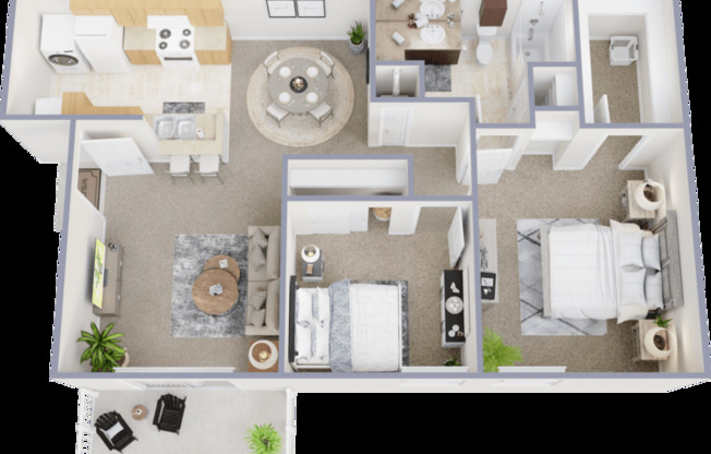 2 beds, 1 bath, 850 sqft, $1,265