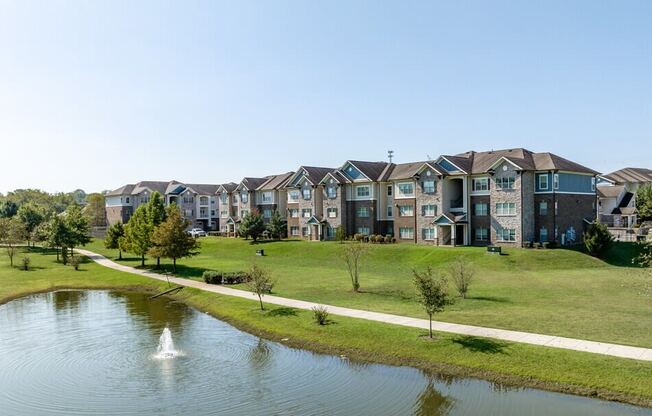 Pond arial view