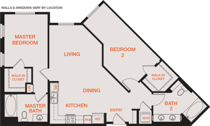 2 beds, 2 baths, 1,142 sqft, $3,802