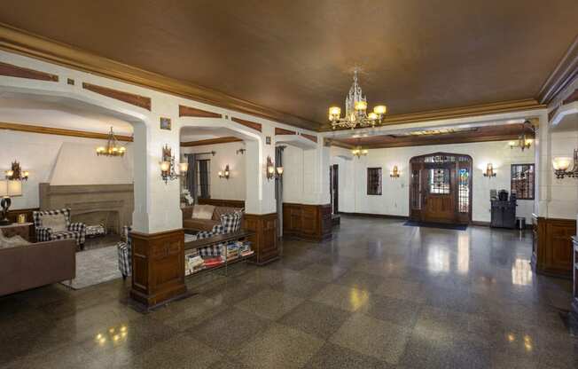 Lobby Lounge at Malloy Apartment Homes, Seattle, Washington