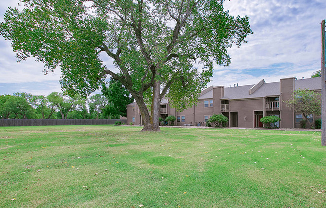 landscaping at apartment complex