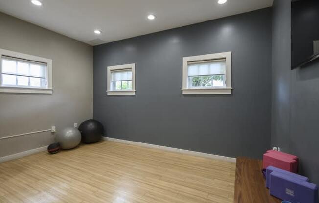 Orchards Apartments Marlborough ma apartment loft style apartments photo of  yoga room with gray wall and medicine balls