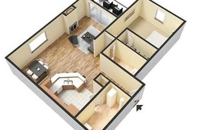 1 bed, 1 bath, 811 sqft, $1,375, Unit 71F