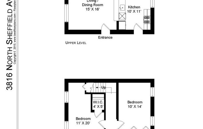 2 beds, 2 baths, 1,135 sqft, $3,550, Unit 3816S-1W