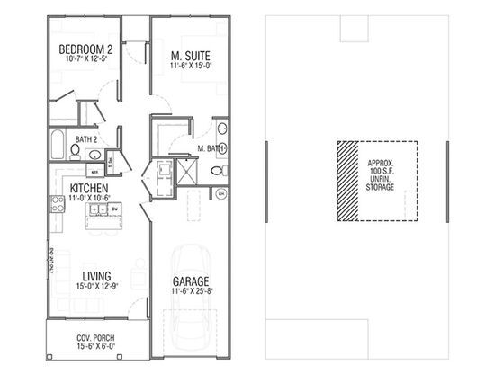 2 beds, 2 baths, 1,033 sqft, $1,699