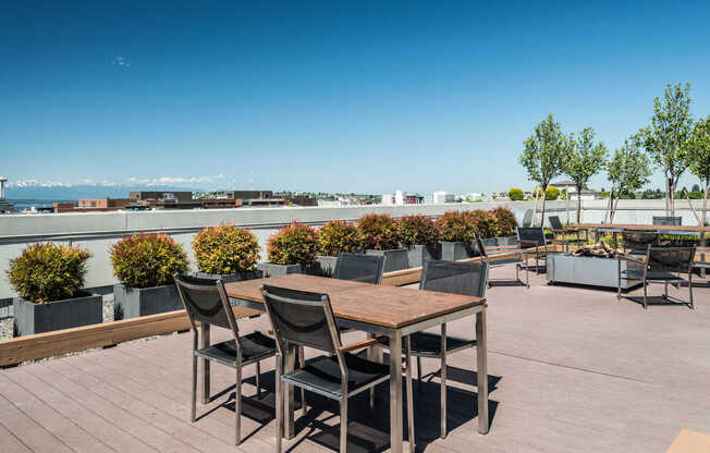 Rooftop Deck with Views of the City