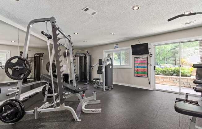 Fitness Room at University Ridge Apartments, Durham, NC 27707