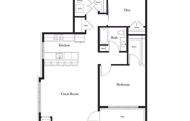 1 bed, 1 bath, 883 sqft, $2,095, Unit 121