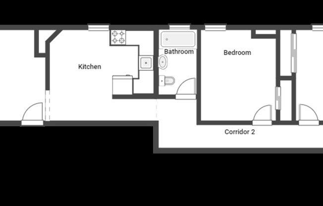 2 beds, 1 bath, $1,500, Unit 428-3