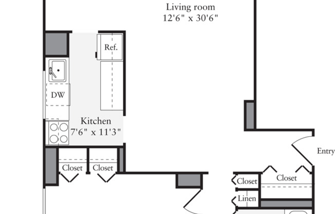 2 beds, 2 baths, 1,137 sqft, $8,264, Unit 34E
