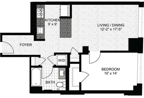 1 bed, 1 bath, 668 sqft, $3,435, Unit 0716