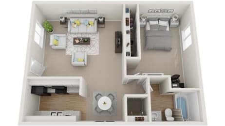 1 bed, 1 bath, 700 sqft, $1,960
