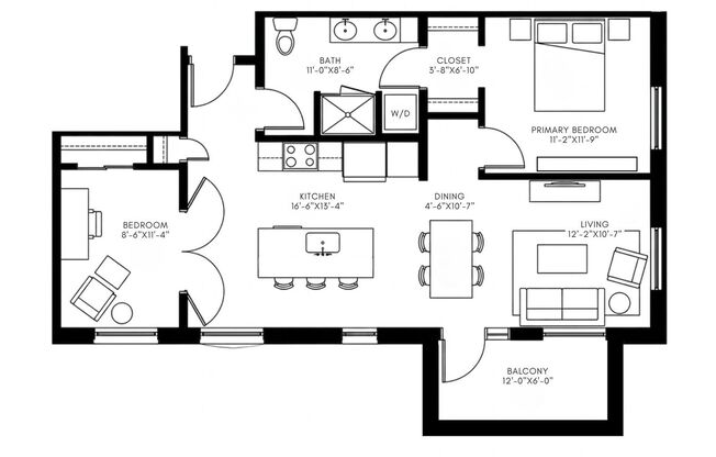 2 beds, 1 bath, 983 sqft, $2,950, Unit 113