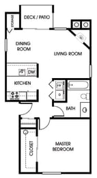 1 bed, 1 bath, 700 sqft, $1,686