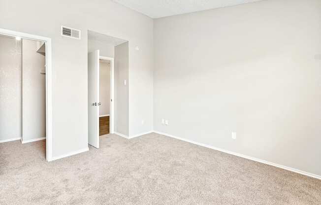 Terrace Unit Bedroom at Bookstone and Terrace Apartments in Irving, Texas