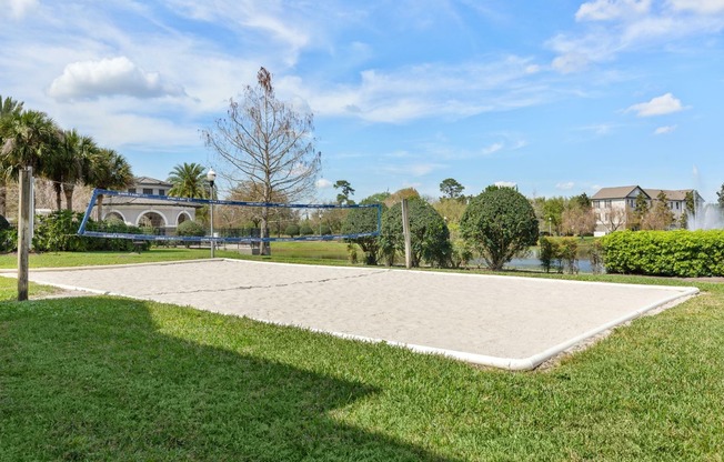 Sand Volleyball Court | Village at Baldwin Park | Orlando FL Apartments