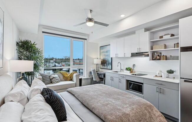 Studio, 1 bath, 308 sqft, $1,450, Unit 534