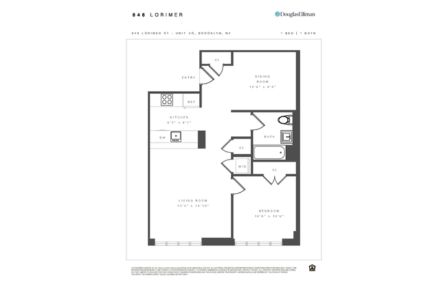1 bed, 1 bath, $7,200, Unit 3G