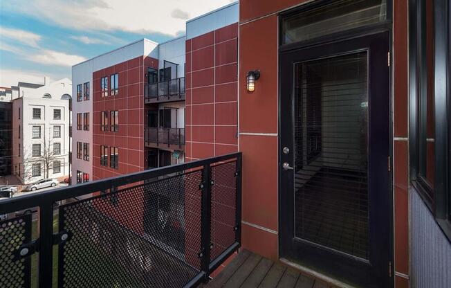 Balcony at The Masonry Apartments in Richmond VA