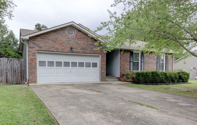 Sweet 3 bed 2 ba with awesome floor plan, fresh paint, cozy fireplace, covered deck and more.