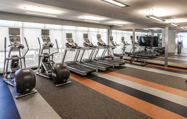 Fitness center at the Lex