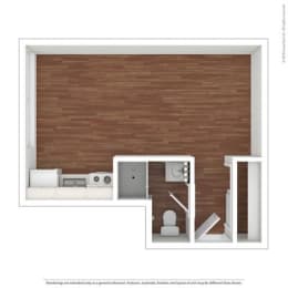 Studio, 1 bath, 290 sqft, $1,885