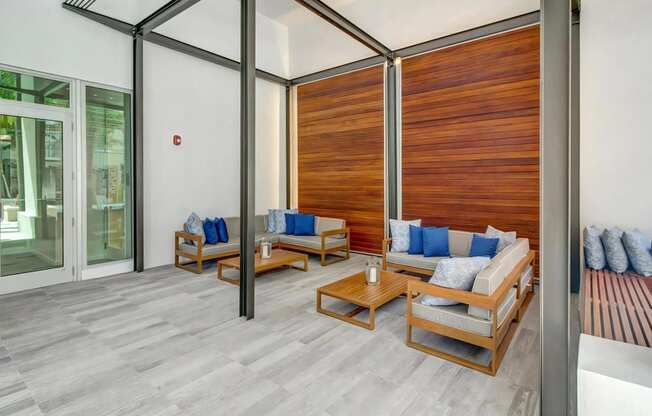 Outdoor Patio with Couches