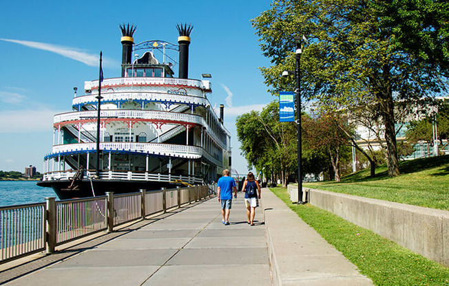 River side area at The Press/321, Detroit, MI